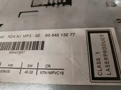 Second-hand car spare part Audio System / Radio Cd for CITROEN BERLINGO HDi90 800 Niv.B Kasten 90 CV / 66 KW OEM IAM references 9664513277  