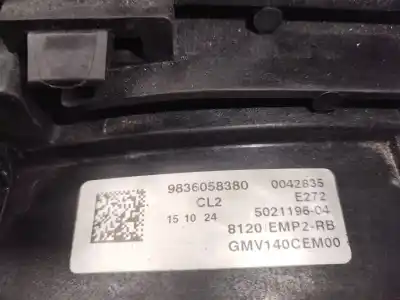 Peça sobressalente para automóvel em segunda mão termoventilador elétrico por citroen berlingo live m referências oem iam 9836058380  verificado 29-8-25