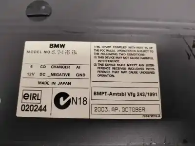 Peça sobressalente para automóvel em segunda mão Sistema De Dvd por BMW SERIE 7 (E65/E66) 730Ld 218 CV / 160 KW Referências OEM IAM 6935934  