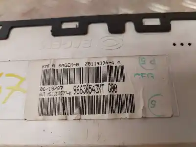 Peça sobressalente para automóvel em segunda mão display gps / multimídia por citroen berlingo hdi 75 600 niv.b furgón 75 cv / 55 kw referências oem iam 96636543xt  verificado 14-10-25