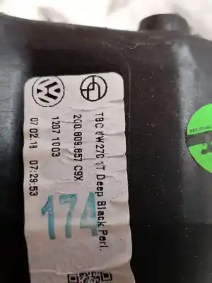 Second-hand car spare part outer fuel cap for volkswagen polo advance oem iam references 2q0809857