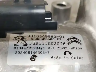 Peça sobressalente para automóvel em segunda mão compressor de ar condicionado a/a a/c por citroen berlingo live m referências oem iam 9810349980  