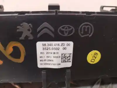 Peça sobressalente para automóvel em segunda mão comando de sofagem (chauffage / ar condicionado)  por opel vivaro combi m 120 cv / 88 kw referências oem iam 98340416zd  