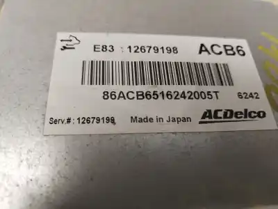 Second-hand car spare part ecu engine control for opel meriva b selective 120 cv / 88 kw oem iam references 12679199  