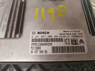 Second-hand car spare part ecu engine control for citroen berlingo 100 años m oem iam references 0281037200  