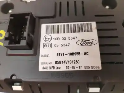 Автозапчастина б/у багатофункційний дисплей для ford fiesta (ccn) sync edition посилання на oem iam et7t18b955ac  