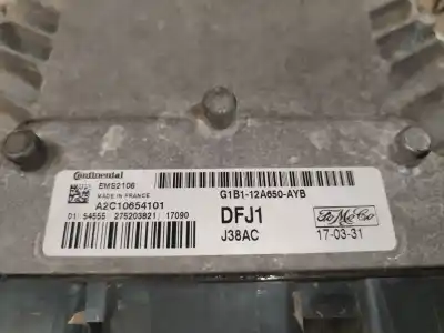 Peça sobressalente para automóvel em segunda mão centralina de motor uce por ford fiesta (ccn) sync edition referências oem iam g1b112a650ayb  