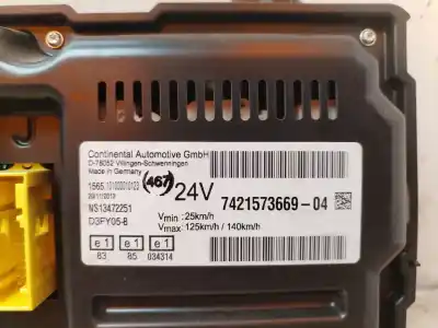 Автозапчастина б/у панель інструментів для renault midlum 6.2 diesel посилання на oem iam 7421573669  