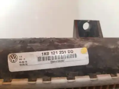 Peça sobressalente para automóvel em segunda mão Radiador De água por SEAT LEON (1P1) Reference Referências OEM IAM 1K0121251DD  VERIFICADO 29-8-25