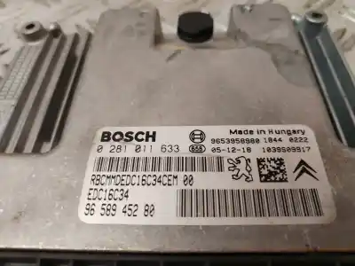 Second-hand car spare part ecu engine control for peugeot 407 st confort oem iam references 0281011633  