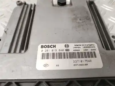 Second-hand car spare part ecu engine control for renault trafic combi (ab 4.01) generation privilege  combi corto oem iam references 0281019840  