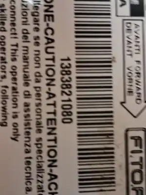 Second-hand car spare part  for FIAT III FIORINO (225)  OEM IAM references 1383821080  