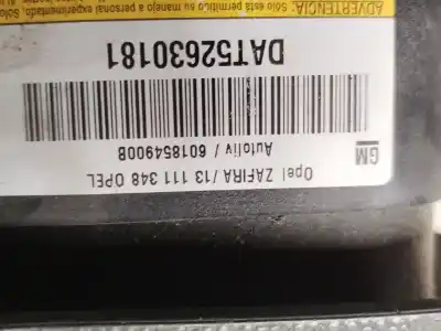 İkinci el araba yedek parçası ÖN SOL HAVA YASTIGI için OPEL ZAFIRA B Edition ´´111 Jahre´´ OEM IAM referansları 601854900B  