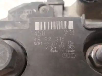 Pezzo di ricambio per auto di seconda mano Alternatore per IVECO EUROCARGO FG 100 E Tráfico urbano 177 CV / 130 KW Riferimenti OEM IAM 0124555005  