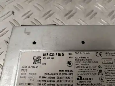Second-hand car spare part gps navigation system for skoda octavia lim. (nx3) ambition oem iam references 5e3035816d  