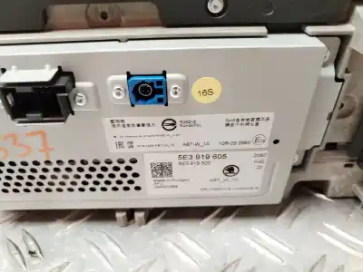 Second-hand car spare part multifunction display for skoda octavia lim. (nx3) ambition oem iam references 5e3919605  