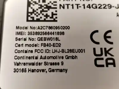 Second-hand car spare part electronic module for ford transit courier combi trend oem iam references lhj-bl28eu001