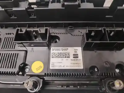 Second-hand car spare part heating / air conditioning control panel for seat leon (5f1) 2.0 cupra oem iam references 5f0907044p  verificado 15-09-25