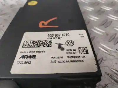 Second-hand car spare part electronic module for seat leon (5f1) 2.0 cupra oem iam references 5g0907427c  