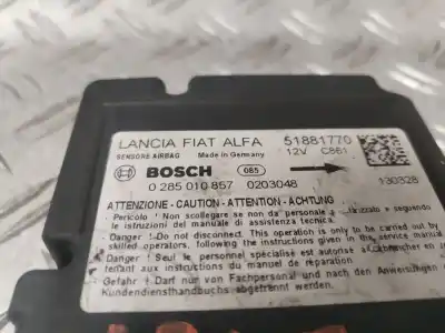 Peça sobressalente para automóvel em segunda mão centralina de airbag por fiat doblo cargo basis kasten referências oem iam 0285010857