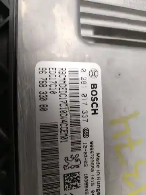 Pezzo di ricambio per auto di seconda mano  per CITROEN C3  Riferimenti OEM IAM 0281017337  VERIFICADO 18-09-25