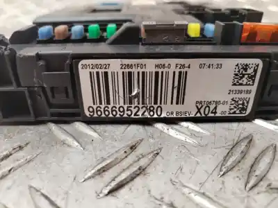 Second-hand car spare part fuse box unit for citroen c3 comercial 68 cv / 50 kw oem iam references 9666952280  verificado 30-9-25