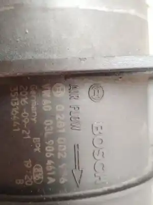 Second-hand car spare part flowmeter for seat leon (5f1) 2.0 cupra oem iam references 0281002956  verificado 22-9-25