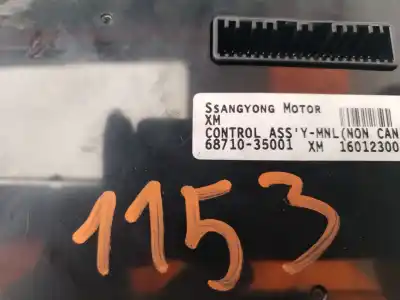 Автозапчастина б/у контроль опалення / кондиціонації для ssangyong tivoli quartz 4x4 116 cv / 85 kw посилання на oem iam 6871035001  verificado25-09-25