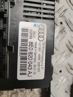 Pezzo di ricambio per auto di seconda mano controllo riscaldamento / aria condizionata per audi a4 b7 avant (8ed) 2.0 tdi 16v riferimenti oem iam 8e0820043aj  