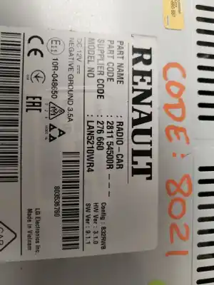 Second-hand car spare part multifunction display for renault clio iv limited oem iam references 281154500r  verificado 27-10-25