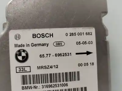 Pezzo di ricambio per auto di seconda mano centralina airbag per mini mini (r50, r53) cooper s riferimenti oem iam 65776962531  verificado 4-11-25