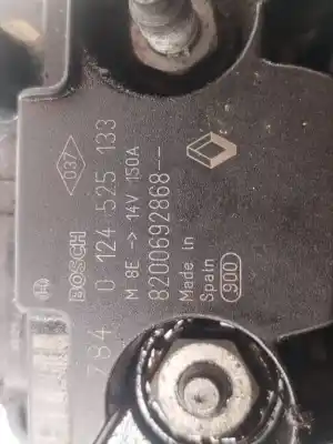 Second-hand car spare part alternator for renault master ii phase 2 combi kombi 2.8t l1 6pl. oem iam references 0124525133  verificado 23-10-25