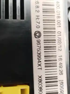 Pezzo di ricambio per auto di seconda mano controllo riscaldamento / aria condizionata per citroen c3 comercial 68 cv / 50 kw riferimenti oem iam 96753994xt