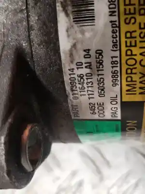 Second-hand car spare part air conditioning compressor for mini mini (r50, r53) cooper s oem iam references 11645610  verificado 25-11-25