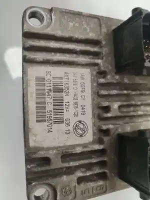 Second-hand car spare part ecu engine control for lancia ypsilon (402) silver oem iam references 51957014
