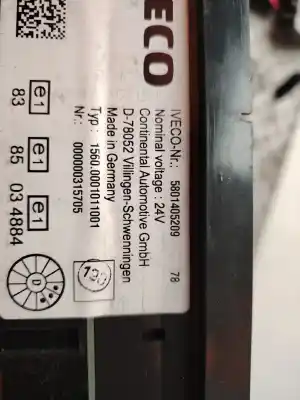 Tweedehands auto-onderdeel instrumentenpaneel voor iveco eurocargo fg 100 e tráfico urbano 177 cv / 130 kw oem iam-referenties 5801405209