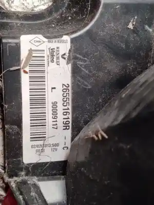 Pezzo di ricambio per auto di seconda mano lampada posteriore sinistra per dacia dokker essential riferimenti oem iam 265551619r  