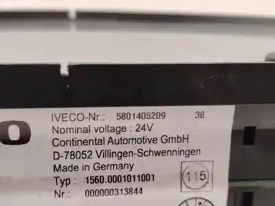 Tweedehands auto-onderdeel instrumentenpaneel voor iveco eurocargo fg 100 e tráfico urbano 177 cv / 130 kw oem iam-referenties 5801405209