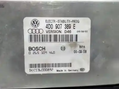 Автозапчастина б/у блок управління abs для audi a8 (d2) 3.3 tdi quattro посилання на oem iam 4d0907389e  