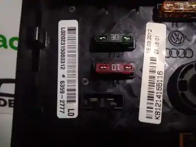 Second-hand car spare part fuse box unit for seat alhambra (710) style oem iam references 3c0937125  