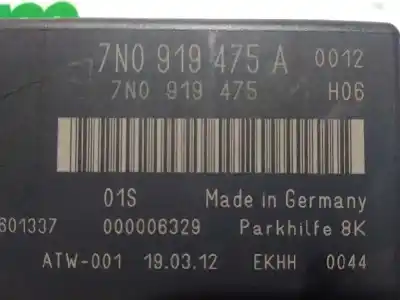 Peça sobressalente para automóvel em segunda mão módulo eletrônico por seat alhambra (710) style referências oem iam 7n0919475a  