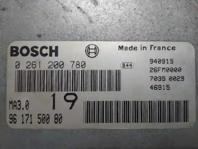 Pezzo di ricambio per auto di seconda mano centralina motore per citroen ax 1.0 armonia riferimenti oem iam 9617150080  