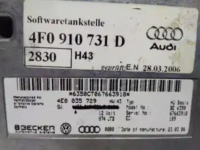 Автозапчасти б/у электронный модуль за audi a6 allroad quattro (4fh) 2.7 tdi quattro ссылки oem iam 4f0910731d  