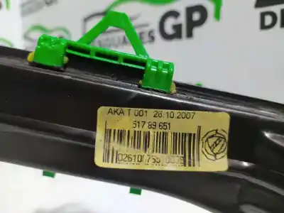 Автозапчасти б/у регулятор стекла переднего правого за fiat linea (110) dynamic ссылки oem iam 51789651  