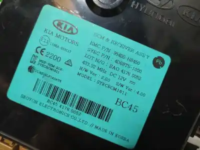 Peça sobressalente para automóvel em segunda mão módulo eletrônico por kia rio (yb) attract referências oem iam 95400h8450  