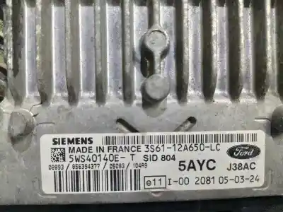 Second-hand car spare part ecu engine control for ford fiesta (cbk) ambiente oem iam references 3s6112a650lc  