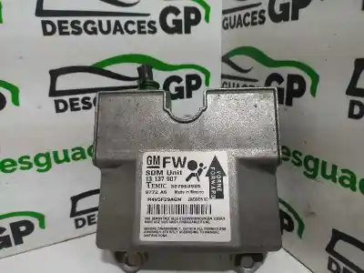 Peça sobressalente para automóvel em segunda mão centralina de airbag por opel zafira b cosmo referências oem iam 13137907