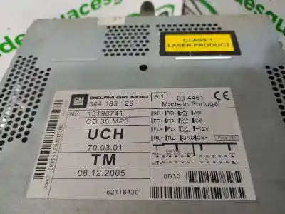 Автозапчастина б/у аудіо система / радіо cd для opel astra gtc cosmo посилання на oem iam 13190741  