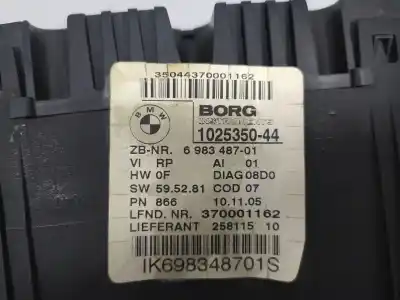Second-hand car spare part dashboard for bmw 3 touring (e91) 320 d oem iam references 698378101  