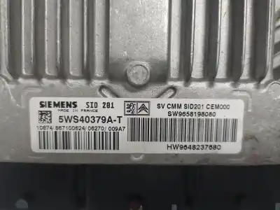 Second-hand car spare part ecu engine control for citroen c6 exclusive oem iam references 9658198080  